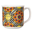 Set 2 Tazze Ø9,2x11,5x8,7 cm in Bone China VdE Tivoli 1996 Italian Beauty