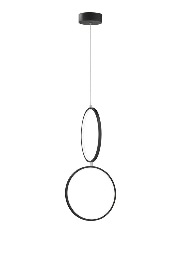 Lampada a Sospensione da Interno a LED in Metallo Nero Opaco acquista