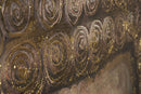 Dipinto su Tela Buddha 100x100x3 cm Cornice in Legno di Pino Multicolor