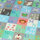 Tappeto per Bambini 0-3 Anni con Numeri e Lettere e Superficie Impermeabile 176,5x148x1 cm in XPE Multicolore      