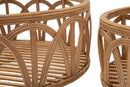 Set 3 Svuota Tasche Fuji Ø 50x16-40x14-30x12 cm in Rattan