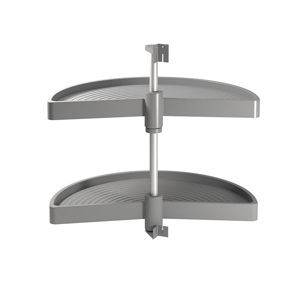 prezzo Cestello Girevole Ø65 cm per Mobile da Cucina 80 cm in Plastica Emuca Grigio