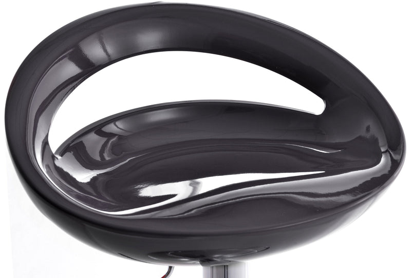 Sgabello con Alzata a Gas e Seduta Girevole in Abs Vandi Nero