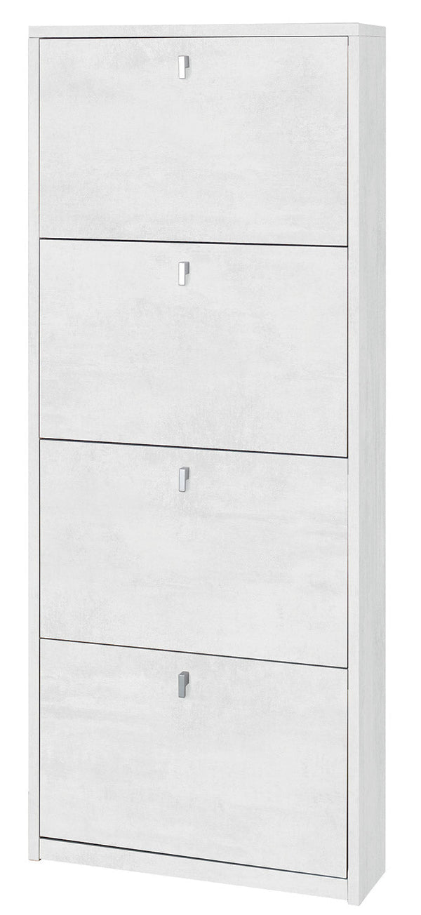 online Scarpiera 4 Ante 63x154x18 cm Ossido Bianco