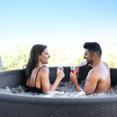 Piscina Idromassaggio Diva MSpa Mono Concept per 6 Persone Ø173x65 cm in DWF Marrone e Nero      