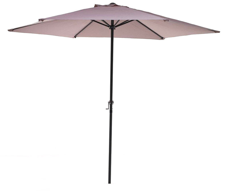 Ombrellone da Giardino Ø3 m Palo Ø38 mm in Ferro Telo in Poliestere Garden Tortora