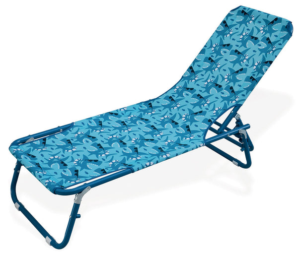 prezzo Lettino Prendisole Pieghevole per Bambini in Metallo Soriani Squaletto Blu