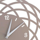 Orologio da Parete Ø40xh2 cm in Metallo Tortora