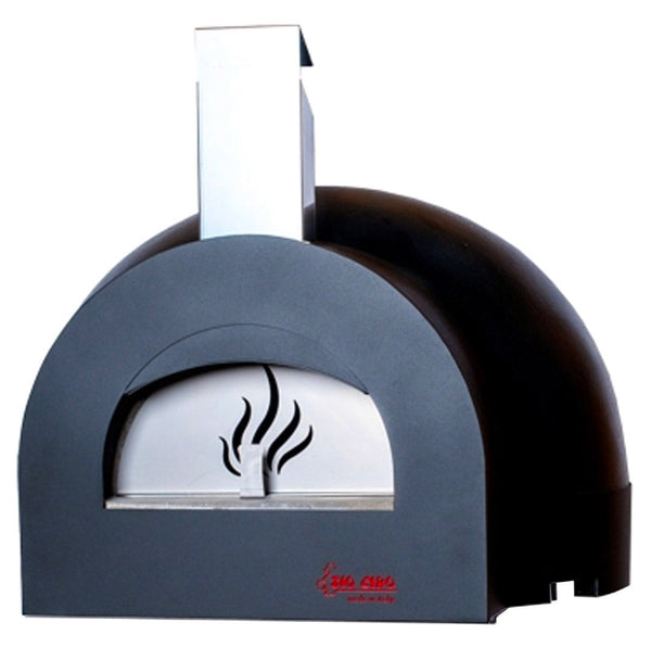 acquista Forno a Legna da Esterno Cottura Diretta in Refrattario Zio Ciro Subito Cotto 60 Nero
