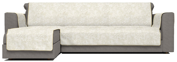 Copridivano con Penisola Sinistra in Poliestere e Cotone Panna Varie Misure sconto