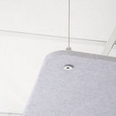 Pannello Fonoassorbente da Soffitto con Kit di 4 Cavetti 100x100 cm Finitura Grigio     