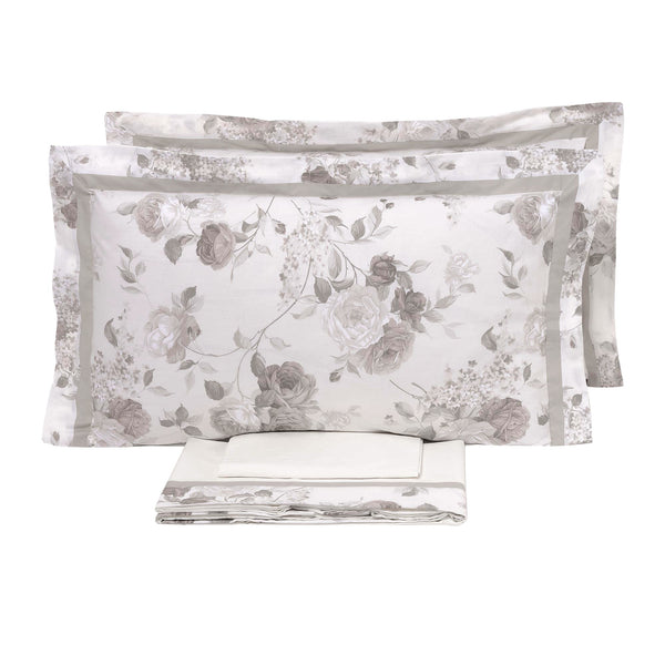 Set Lenzuola Matrimoniale Sopra Sotto e Federe con Stampa Garrini Lauren Corda prezzo