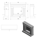 Camino a Bioetanolo da Pavimento 115x97,9 cm Flig Trenton