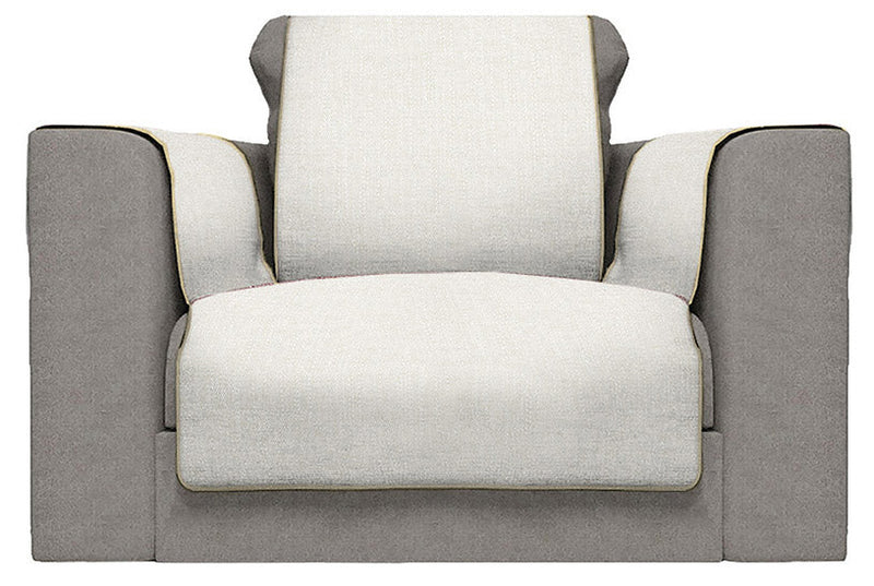 Copridivano con Copri Braccioli in Poliestere Panna Varie Misure