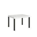 Tavolo Allungabile 120-204x80x77 cm Everyday Bianco Frassino e Antracite