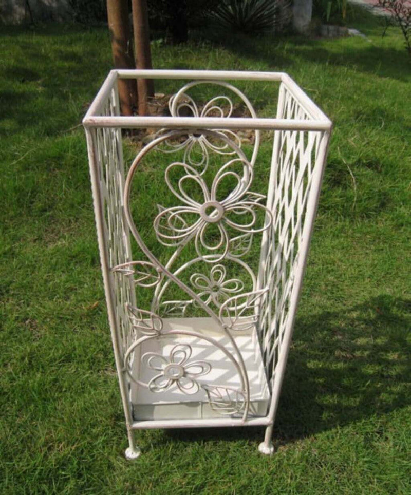 Portaombrelli Juliette 22x46 h cm in Acciaio Bianco