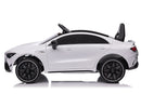 Macchina Elettrica per Bambini 12V con Licenza Mercedes CLA45 AMG Bianca 