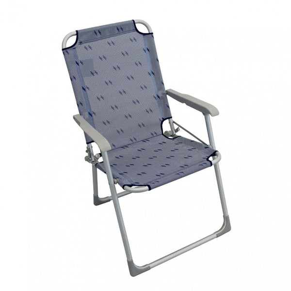 online Spiaggina Pieghevole 52x55x92 h cm in Textilene Azzurro