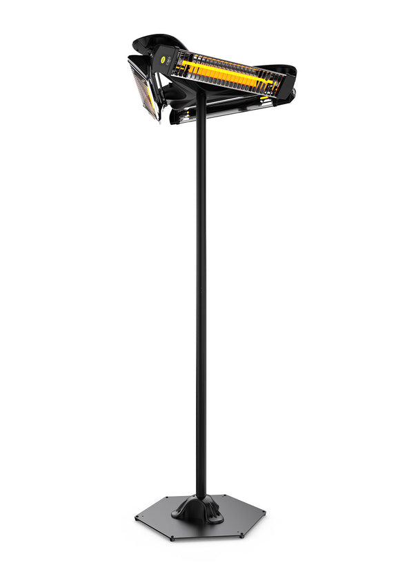 Stufa Elettrica Riscaldatore Infrarossi IP65 Girosole 3x1200W con Palo acquista