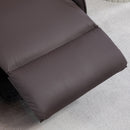 Poltrona Alzapersona Reclinabile 1 Motore con 8 Punti Massaggio 67x89x102 cm Riscaldamento e 2 Telecomandi Marrone