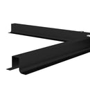 Base per Ombrellone a Croce 100x100x75 cm in Acciaio Nero   