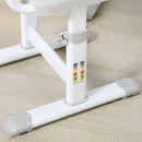 Banco Scuola per Bambini Piano Inclinabile e Sedia Regolabile 66x47x52-77 cm Grigio 