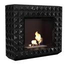 Camino a Bioetanolo da Pavimento 113x97,3 cm Flig Boise Swarovski Nero Lucido 