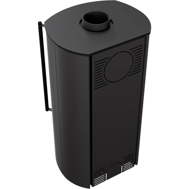 Stufa a Legna 6/11KW in Acciaio Flig Santa Monica Nera