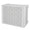 Copri Condizionatore da Esterno Small 90x46/52x70 cm in Acciaio Zincato Bianco