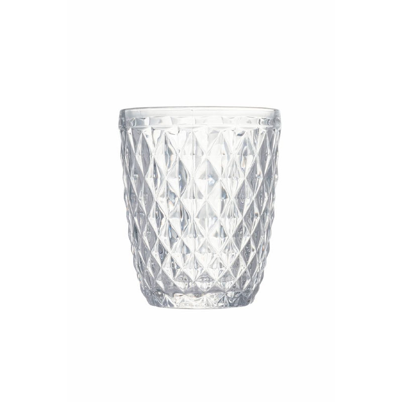 Set 6 Bicchieri Acqua Diamond in Vetro VdE Tivoli 1996 Trasparente