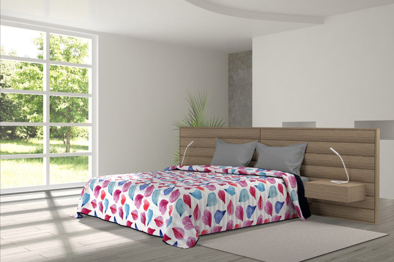 Trapuntino Doubleface con Stampa Petali