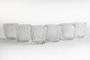 Set 6 Bicchieri Acqua in Vetro 325 ml Villa d'Este Home Tivoli Waves