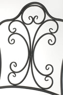 Sedia da Giardino Pieghevole in Ferro Battuto Soriani Nera