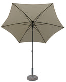 Ombrellone da Giardino Ø 2,5 m Palo Ø27 mm in Acciaio Maffei Kronos Ecrù