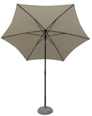 Ombrellone da Giardino Ø 2,5 m Palo Ø27 mm in Acciaio Maffei Kronos Ecrù