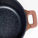 Batteria di Pentole 14 Pezzi in Pietra Antiaderente Induzione Rame