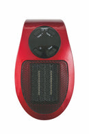 Stufa Stufetta da Parete 500W con Telecomando Display LCD Kooper Pluggy Rosso