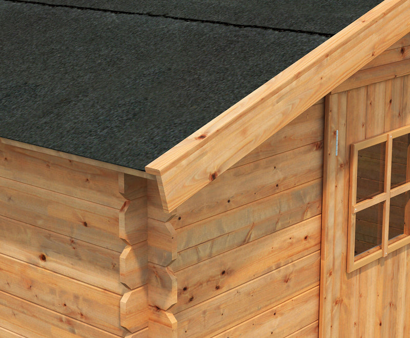 Casetta da Giardino con Porta  e Finestra 260x200 cm in Legno Agata