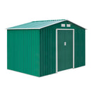 Casetta Box da Giardino in Lamiera Verde 277x191x192 cm 