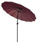 Ombrellone da Giardino Ø2,7m in Fibra di Vetro e Poliestere Burgundy