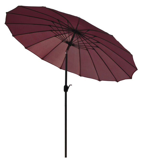 online Ombrellone da Giardino Ø2,7m in Fibra di Vetro e Poliestere Burgundy