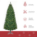 Albero di Natale Artificiale 225 cm 1146 Rami 450 Luci LED Bianche Verde