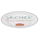 Set 4 Piattini Dolce Ø19x1,5 cm in New Bone China VdE Tivoli 1996 Le Travisate Bianco