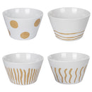 Set 4 Ciotole Ø14x8,5 cm 700 ml in Gres VdE Tivoli 1996 Geometry