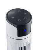 Ventilatore a Colonna Nebulizzante Oscillante H114 cm con Telecomando 3 Velocità Bianco