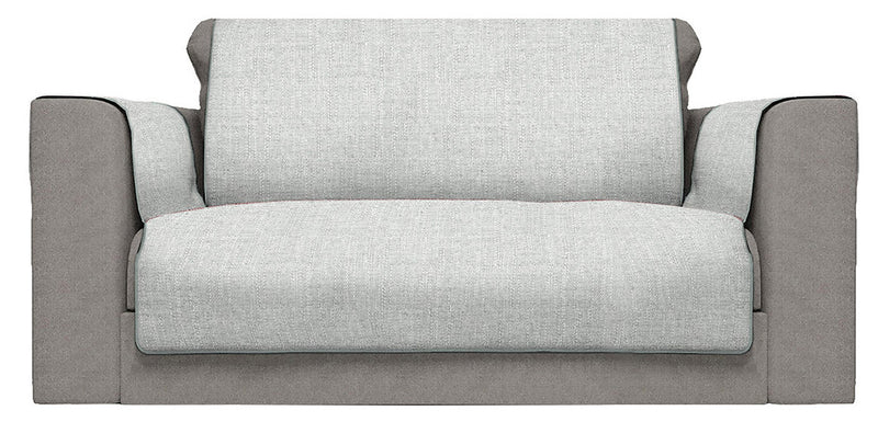 Copridivano con Copri Braccioli in Poliestere Grigio Varie Misure