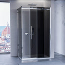 Box Doccia Angolare 1 Anta Scorrevole in Cristallo Fumè 8mm H195 Bonussi Alina Varie Misure