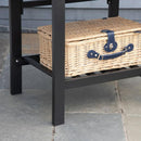 Barbecue a Carbone Carbonella 124x66x112 cm in Metallo e Ghisa smaltata Nero