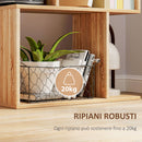 Mobile Libreria 5 Ripiani 60x24x184,5 cm in Legno  