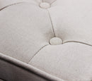 Sgabello Marly 50x36x47 h cm in Tessuto Beige